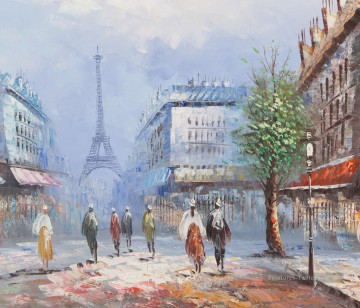Paris au printemps Caroline Burnett Peinture à l'huile